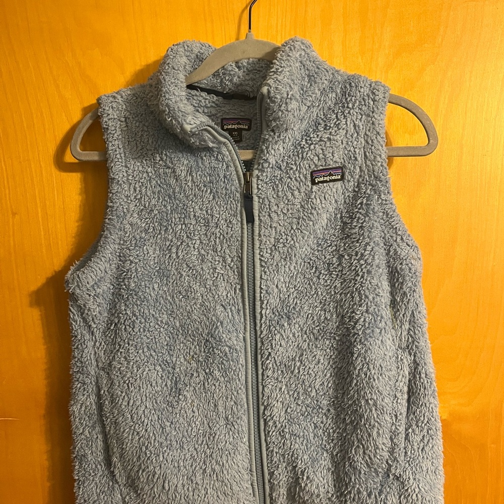 Patagonia Kids Soft Gray Fleece Vest